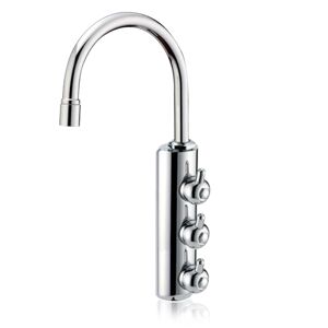 Rubinetto Forhome® 3 Vie Per Acqua Depurata Rubinetto Per Depuratore (Colore: Cr