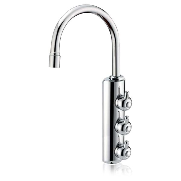 rubinetto forhome® 3 vie per acqua depurata rubinetto per depuratore (colore: cr