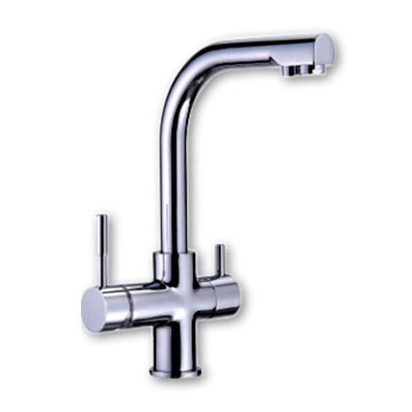 rubinetto forhome® 3 vie per acqua depurata rubinetto per depuratore (colore: cr