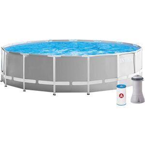 Piscina Intex Fuori Terra Rotonda Prism Frame Dim.457x122cm Lt.16805, Pompa Filt