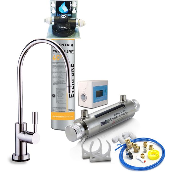 depuratore acqua forhome® easy uv micro filtrazione con everpure 4c2 (ex 4dc)