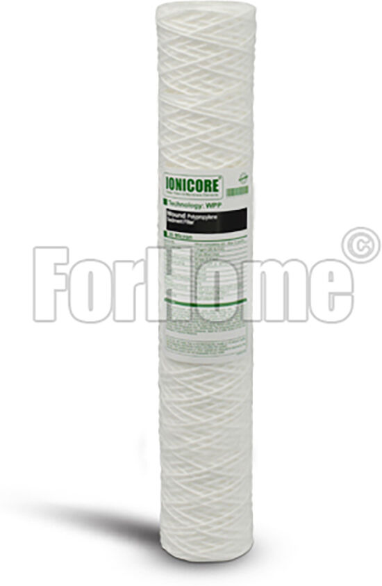 Ionicore Cartuccia Filtro Sedimento Polipropilene Avvolto 20" - 5 Micron (Or)