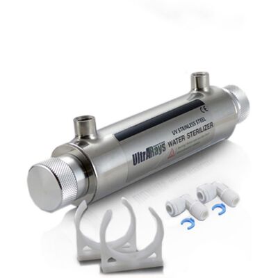 Sistema Uv Completo Ultrarays - 11w (G5) In/out 1/4" (0,8 - 1 Gpm) (3 Lt/min. - Sistema Uv Completo Ultrarays - 11w (G5) In/out 1/4" (0,8 - 1 Gpm) (3 Lt/min. -