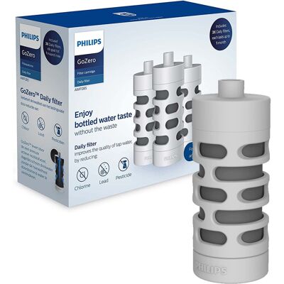 Filtro Per Borracia Philips Gozero Daily Set 3 Pezzi Cartuccie Di Ricambio Filtro Per Borracia Philips Gozero Daily Set 3 Pezzi Cartuccie Di Ricambio