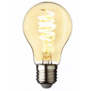 Lampadina Vintage Design Ambra Attaco E27 Con Spirale Led Bianco Caldo 4w