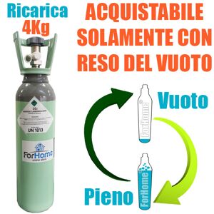 Servizio Ricarica Bombola Co2 Da 4kg Acciaio A Domicilio Con Valvola Residuale C