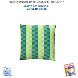 Federa In Tinta Per Cuscino Colore Carolina Verde Cap04-4 (Fs)