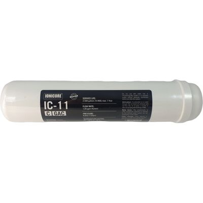 Filtro In Linea Carbone Attivo Granulare Al Cocco Ionicore Ic-11cgac - 1/4" Npt Filtro In Linea Carbone Attivo Granulare Al Cocco Ionicore Ic-11cgac - 1/4" Npt