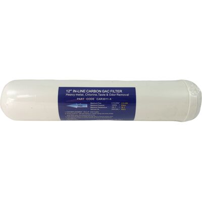 Filtro In Linea Carbone Attivo Granulare (Gac) 1/4" Fpt 2,5"X12" Filtro In Linea Carbone Attivo Granulare (Gac) 1/4" Fpt 2,5"X12"