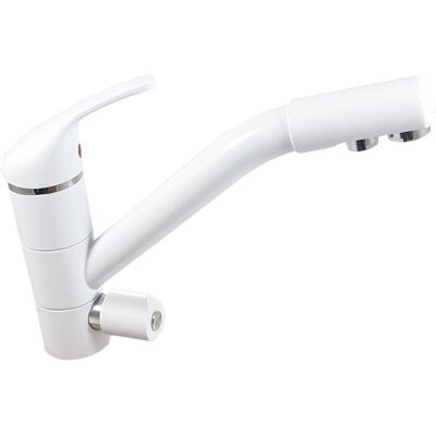 Forhome - 3 Vie Per Acqua Depurata - Bianco - 3x Flessibile 3/8 in F - Faucet Forhome - 3 Vie Per Acqua Depurata - Bianco - 3x Flessibile 3/8 in F - Faucet