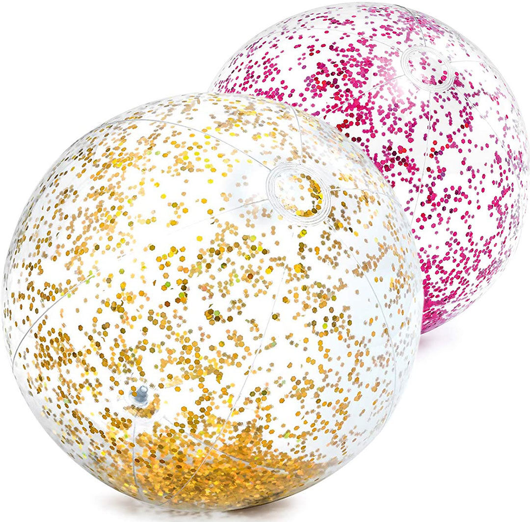 pallone glitter gonfiabile per piscina/mare cm 51 intex 58070 (colori vari)