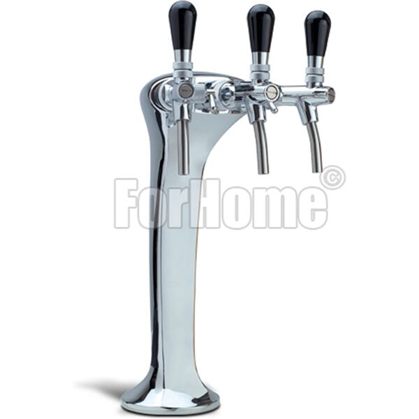 colonna per spillatura birra o acqua depurata forhome® cobra ice 3 vie colore cr