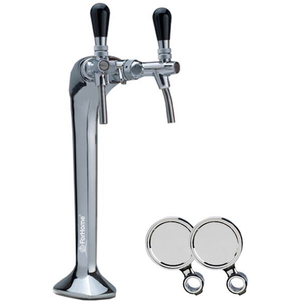 colonna per spillatura birra o acqua depurata forhome cobra palmer 2 vie cromo c