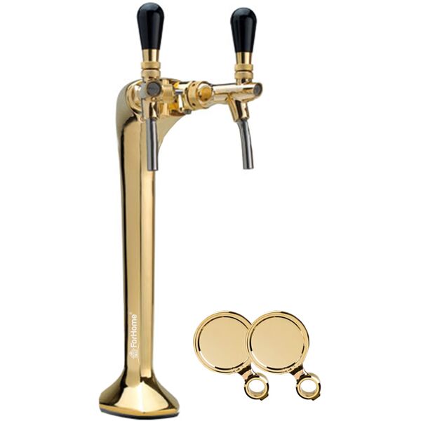 colonna per spillatura birra o acqua depurata forhome cobra palmer 2 vie ottone