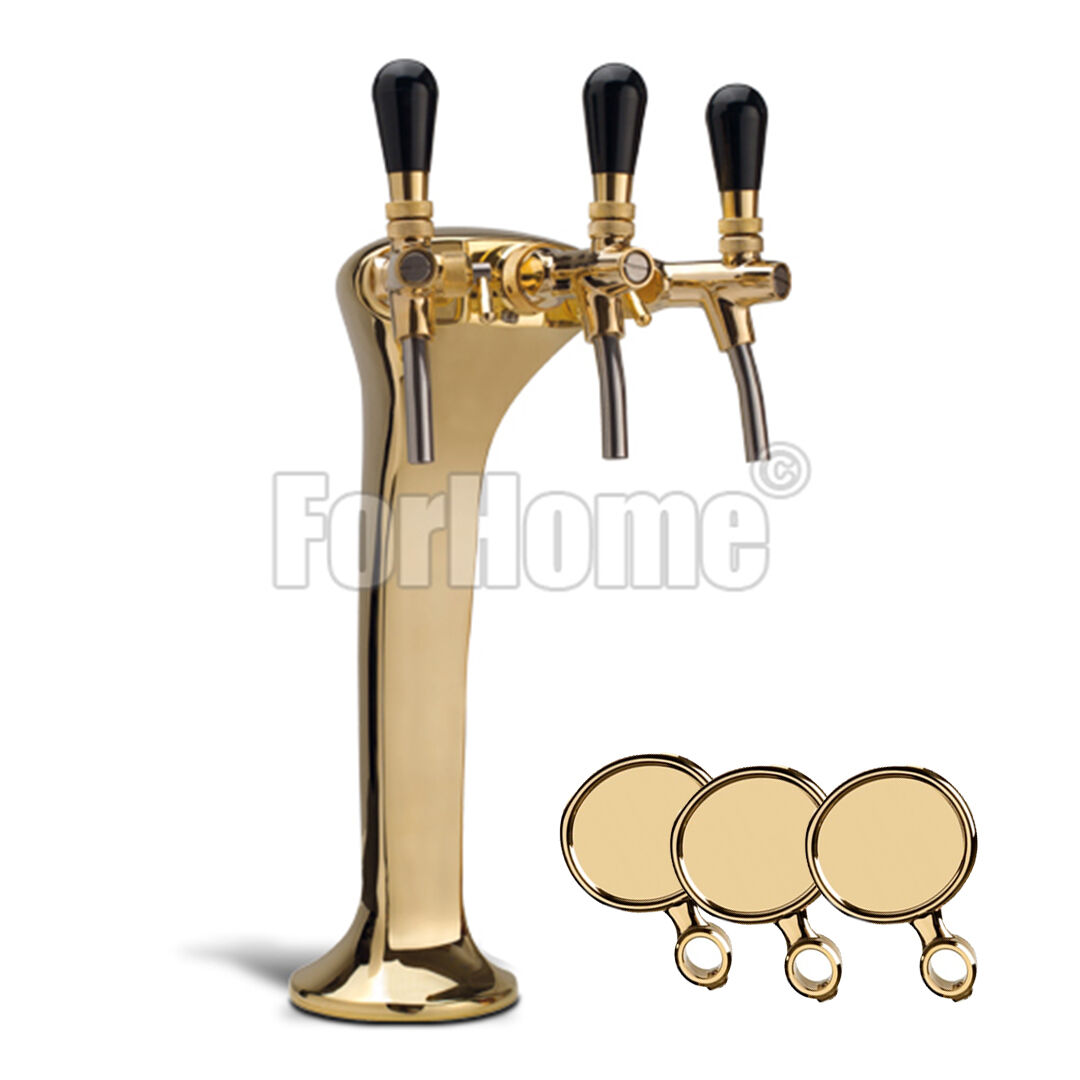 Colonna Per Spillatura Birra O Acqua Depurata Forhome Cobra Palmer 3 Vie Ottone