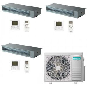 Hisense Climatizzatore Trial Split Canalizzato 9+9+18 Btu 4AMW81U4RJC ADT26UX4RBL8 ADT26UX4RBL8 ADT52UX4RCL8 2.5+2.5+5.0 kW