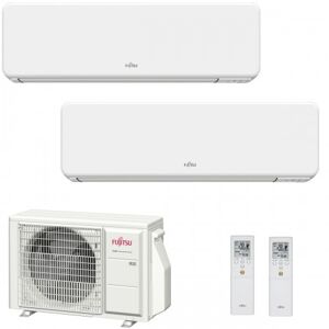 Fujitsu Dual Split KG WiFi 7+12 Btu AOYG18KBTA2 ASYG07KGTF ASYG12KGTF Condizionatore Parete R-32 2.0+3.5 kW Bianco Inverter