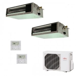 Fujitsu Dual Split Canalizzabile 9+9 Btu AOYG14KBTA2 ARXG09KSLAP ARXG09KSLAP Condizionatore KS Mini R-32 2.5+2.5 kW