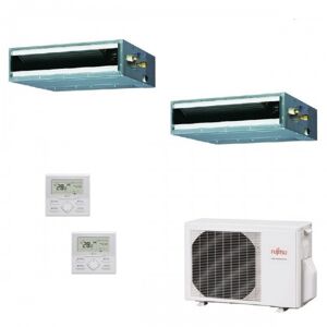 Fujitsu Dual Split Canalizzabile 9+12 Btu AOYG18KBTA2 ARXG09KLLAP ARXG12KLLAP Condizionatore KL Compatta R-32 2.5+3.5 kW