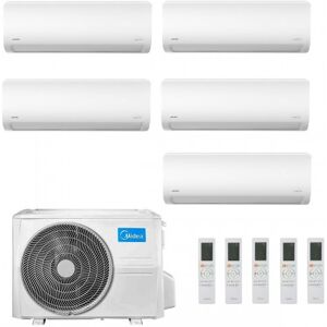 Midea Penta Split 9+9+9+9+9 Btu Xtreme Pro GREEN M5OE-42HFN8-Q con 5 unità MSAGBU-09HRFN8/GR Condizionatore R-32 WiFi A++ A+