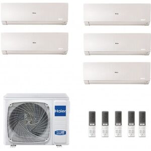 Haier Penta Split 9+9+9+9+9 Flexis Plus Bianco 5U90S2SS5FA 5X AS25S2SF1FA-MW3 Condizionatore WiFi 2.5+2.5+2.5+2.5+2.5 kW R-32