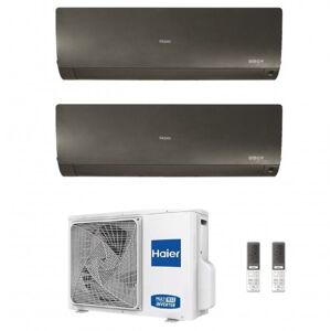 Haier Dual Split 7+12 Btu Flexis Plus Nero WiFi 2.0+3.5 kW 2U50S2SM1FA-3 AS20S2SF1FA-MB3 AS35S2SF1FA-MB3 Condizionatore R-32