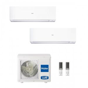 Haier Dual Split 12+12 Btu Expert Bianco WiFi 3.5+3.5 kW 3U70S2SR5FA AS35XCAHRA AS35XCAHRA Condizionatore R-32