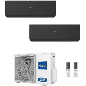 Haier Dual Split 12+12 Btu Expert Nero WiFi 3.5+3.5 kW 2U50S2SM1FA-3 AS35XCAHRA-MB AS35XCAHRA-MB Condizionatore R-32