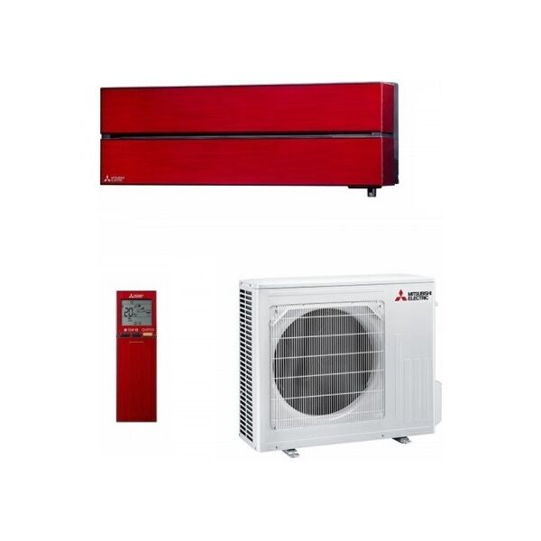 mitsubishi mono split 18000 btu msz-ln50vg2r muz-ln50vg condizionatore rosso rubino 5.0 kw kirigamine style wifi a+++ a++ r-32