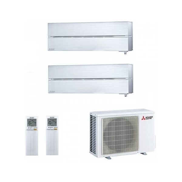 mitsubishi dual split 9000+18000 btu mxz-2f53vf3 msz-ln25vg2v msz-ln50vg2v condizionatore bianco perla kirigamine style wifi