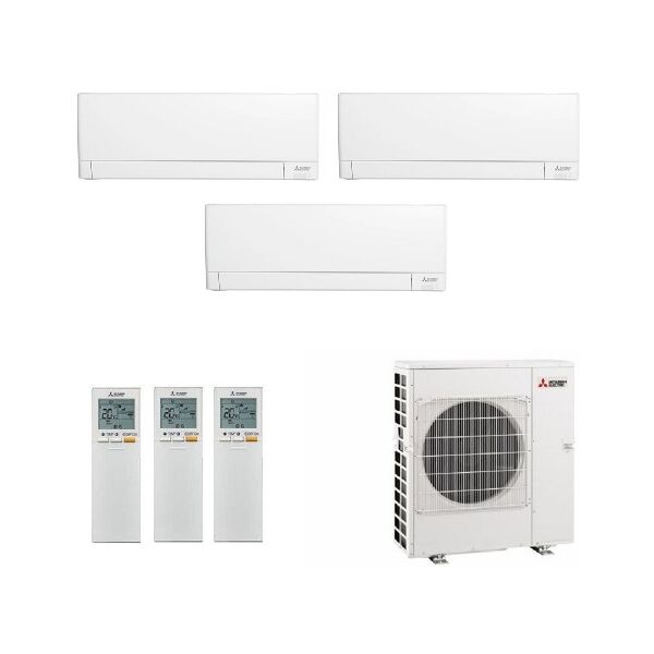 mitsubishi trial split 9+12+12 btu mxz-3f54vf3 msz-ay25vgkp msz-ay35vgkp msz-ay35vgkp condizionatore msz-ay bianco