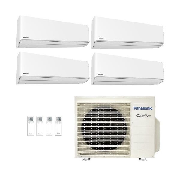 panasonic quadri split 9+9+9+12 cu-4z68tbe cs-z25zkew cs-z25zkew cs-z25zkew cs-z35zkew condizionatore 2.5+2.5+2.5+3.5 kw bianco