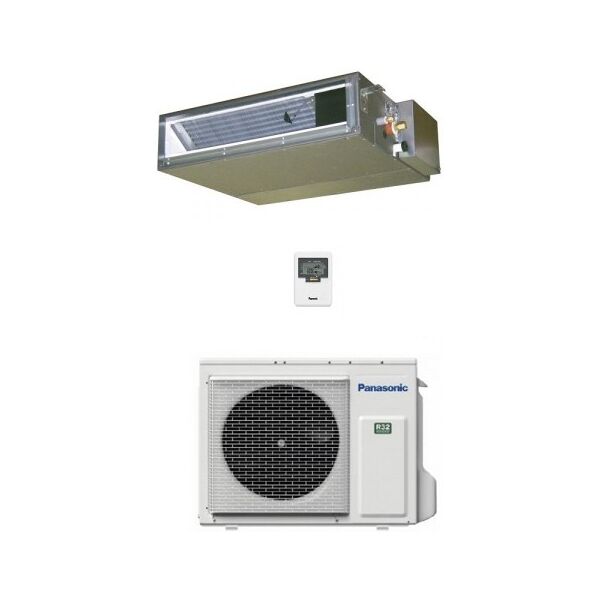 panasonic mono split canalizzabile 18000 btu 5.0 kw cs-z50ud3eaw cu-z50ubea condizionatore bassa prevalenza  wifi opzionale