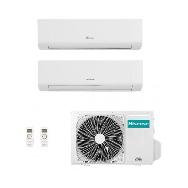 hisense climatizzatore dual split energy ultra 7000+7000 btu 2amw42u4rgc ke20mr01g ke20mr01g bianco r-32 wifi 2.0+2.0 kw