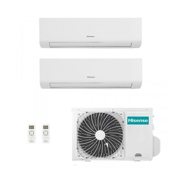 hisense climatizzatore dual split energy ultra 9000+9000 btu 2amw52u4rxc ke25mr01g ke25mr01g bianco r-32 wifi 2.5+2.5 kw