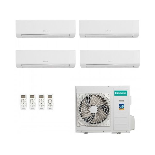 hisense quadri split energy ultra 9+9+9+24 5amw125u4rta ke25mr01g ke25mr01g ke25mr01g ke70kt01g climatizzatore r-32 wifi