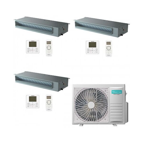 hisense climatizzatore trial split canalizzato 9+9+12 btu 3amw62u4rjc adt26ux4rbl8 adt26ux4rbl8 adt35ux4rbl8 2.5+2.5+3.5 kw