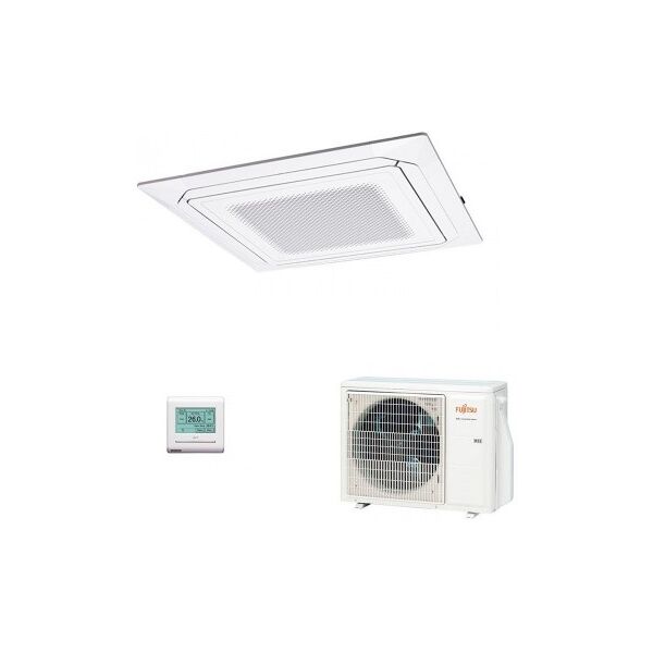 fujitsu mono split cassetta bianco 18000 btu auxg18krlb aoyg18kbtb condizionatore serie kr circular flow 5.0 kw monofase 220v