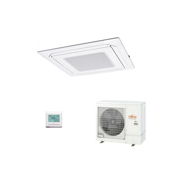 fujitsu mono split cassetta bianco 30000 btu auxg30krlb aoyg30kbtb condizionatore serie kr circular flow 8.0 kw monofase 220v