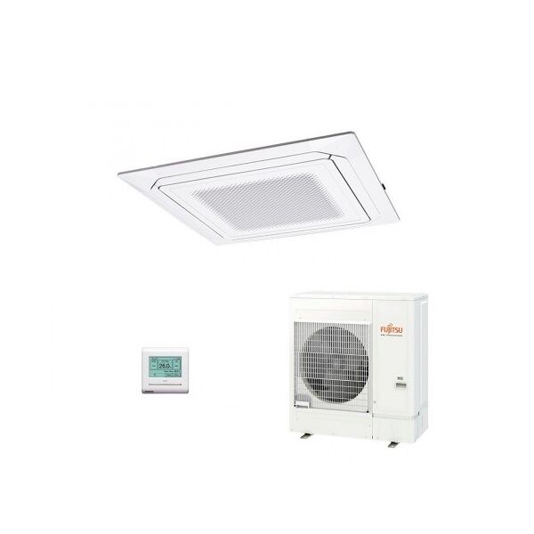 fujitsu mono split cassetta bianco 45000 btu auxg45krlb aoyg45krta condizionatore serie kr circular flow 12.0 kw trifase 380v