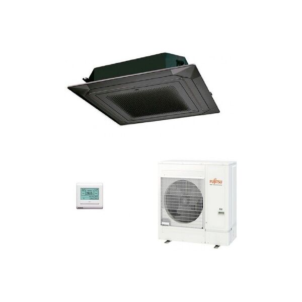 fujitsu mono split cassetta nero 45000 btu auxg45krlb aoyg45kbtb condizionatore serie kr circular flow 12.0 kw monofase 220v