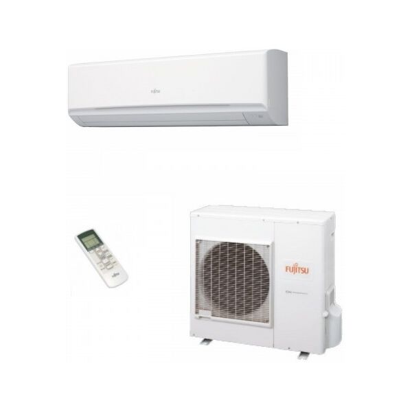 fujitsu mono split 36000 btu serie km large asyh36kmtb aoyh36kmtb condizionatore parete 9.4 kw r-32 bianco wifi opzionale