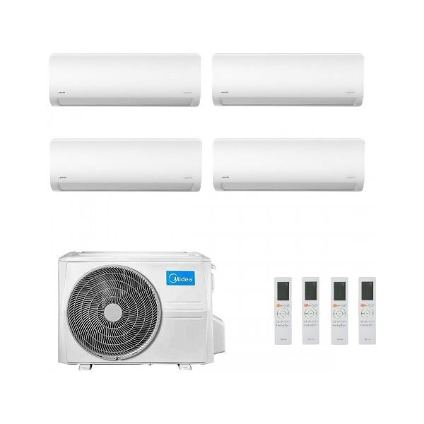 midea quadri split 9+9+9+9 btu xtreme pro green m4oe-28hfn8-q con 4 unità msagbu-09hrfn8/gr condizionatore r-32 wifi a++ a+