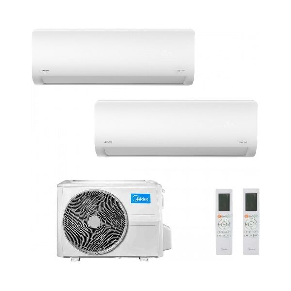 midea dual split 9+24 btu xtreme pro green m4o-36fn8-q msagbu-09hrfn8/gr msagdu-24hrfn8/gr condizionatore r-32 wifi 2.5+7.0 kw