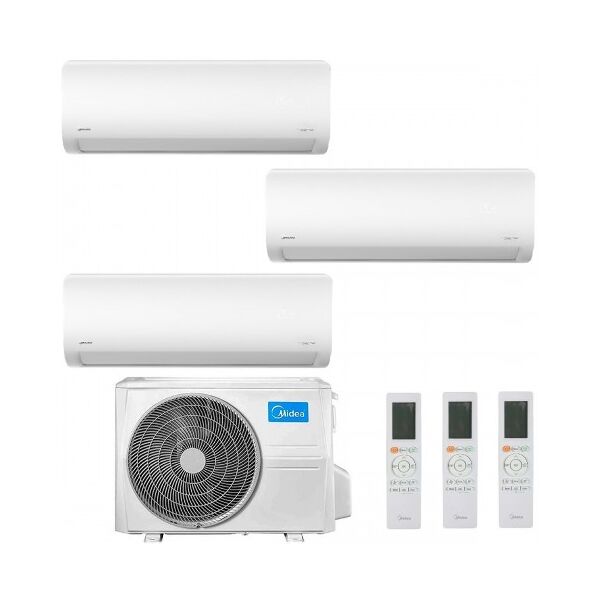 midea trial split 9+9+24 btu xtreme pro green m4o-36fn8-q con 2 unità msagbu-09hrfn8/gr + msagdu-24hrfn8/gr condizionatore