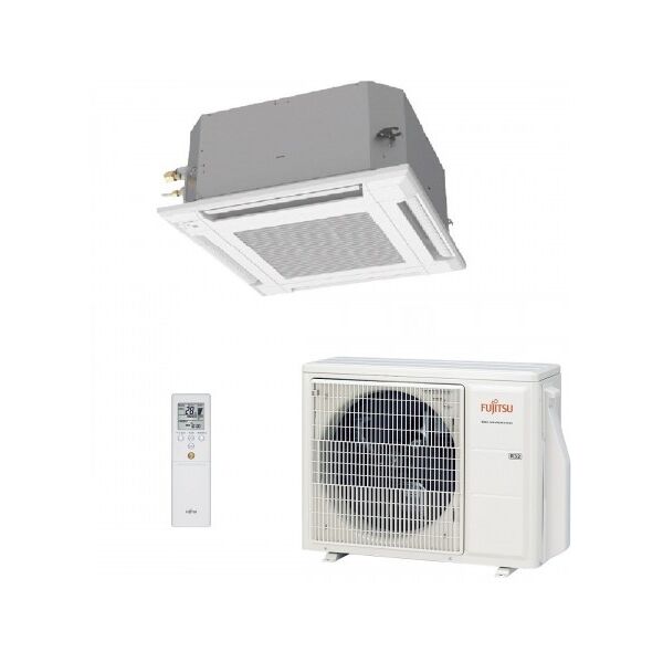 fujitsu mono split 24000 btu cassetta auxg24kvla aoyg24kata condizionatore serie compatte eco kv inverter 6.8 kw monofase 220v