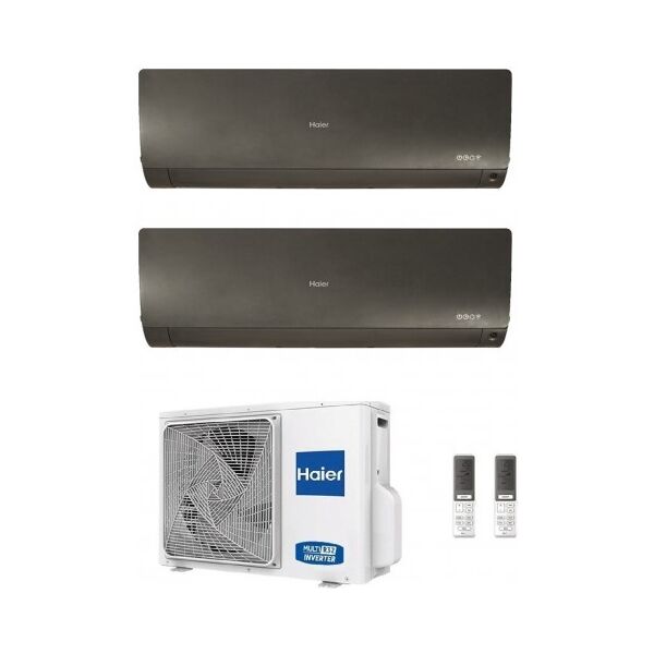 haier dual split 9+12 btu flexis plus nero wifi 2.5+3.5 kw 2u40s2sm1fa as25s2sf1fa-mb3 as35s2sf1fa-mb3 condizionatore r-32