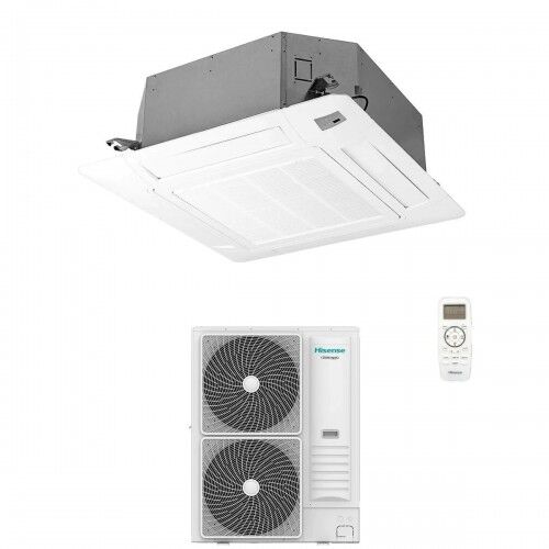 hisense mono split cassetta 90x90 60000 btu auc175ur4rkc4 auw175u6rp4-t super climatizzatore trifase 380 v r-32 wifi opz