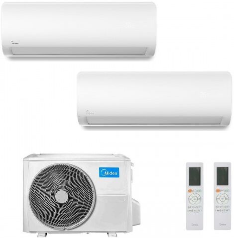 midea dual split 9+24 btu xtreme pro wf m4o-36fn8-q msagbu-09hrfn8 msagdu-24hrfn8 condizionatore r-32 wifi 2.5+7.0 kw