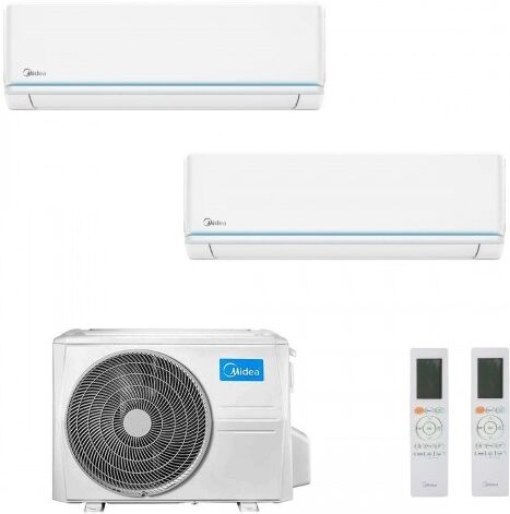 midea dual split 12+24 btu evolution m4o-36fn8-q msagxbu-12hrdn8 msagxdu-24hrfn8 condizionatore r-32 wifi a++ a+